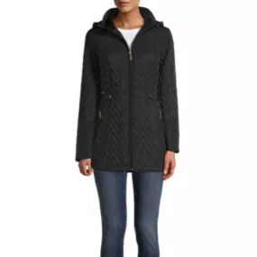 Gallery Womens Removable Hood Midweight Quilted Jacket