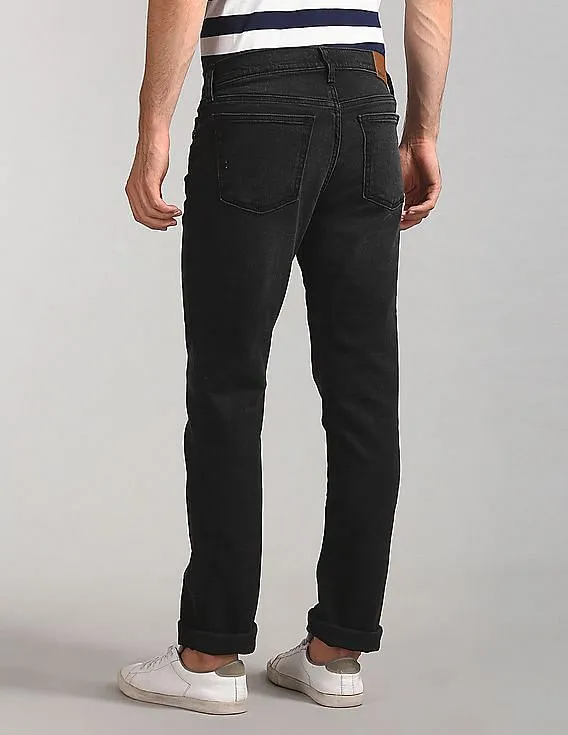 GAP Men Black Slim Fit Dark Wash Jeans