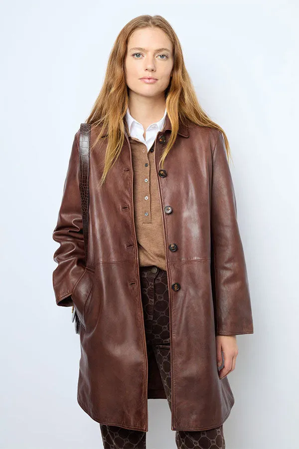 Gerard Darel LAYANE LAMBSKIN COAT