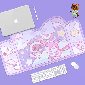 GG Sweet Animal Pastel Purple Desk Mouse Pad ON953