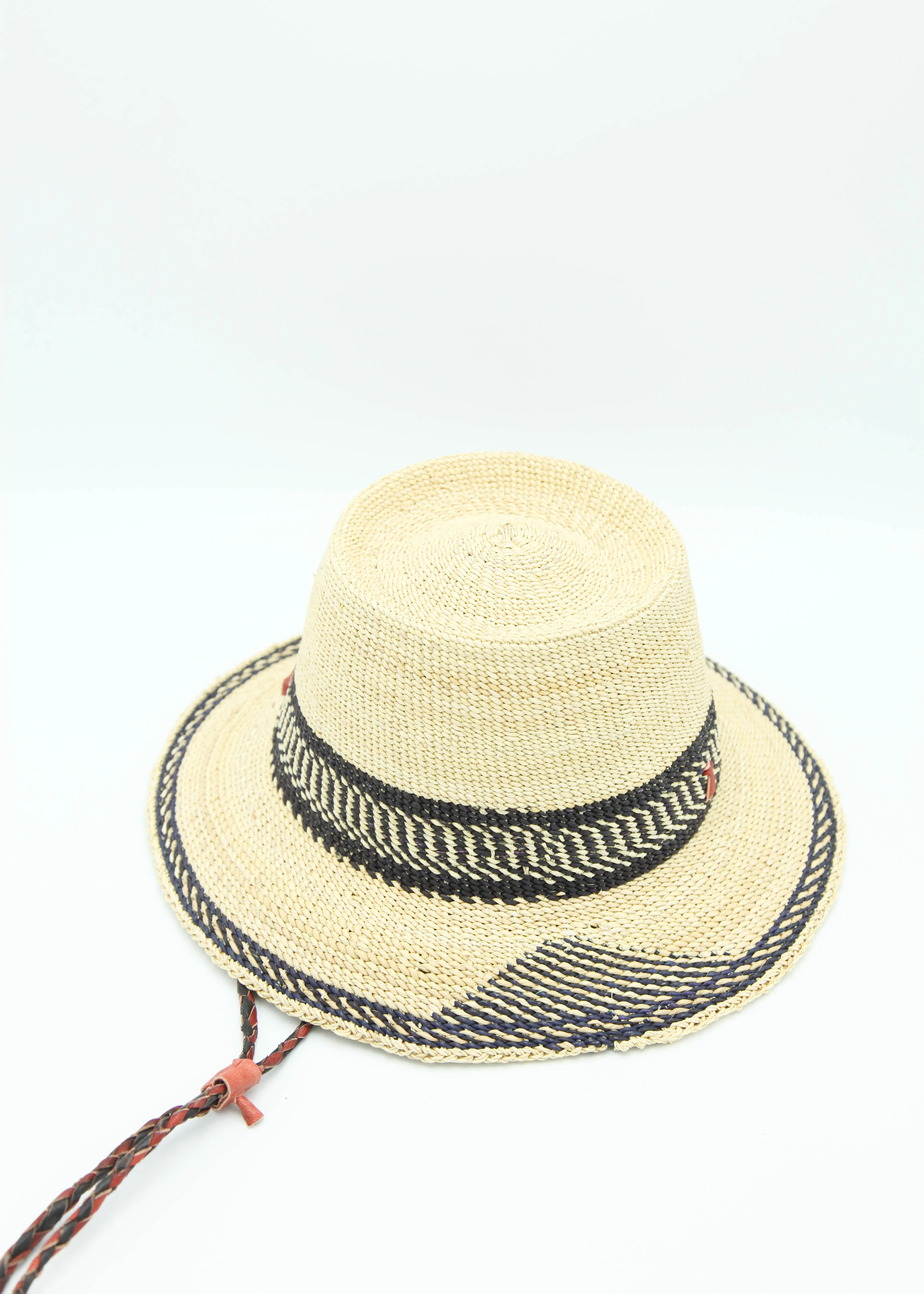 Ghanaian Elephant Grass Hat Small - Assorted