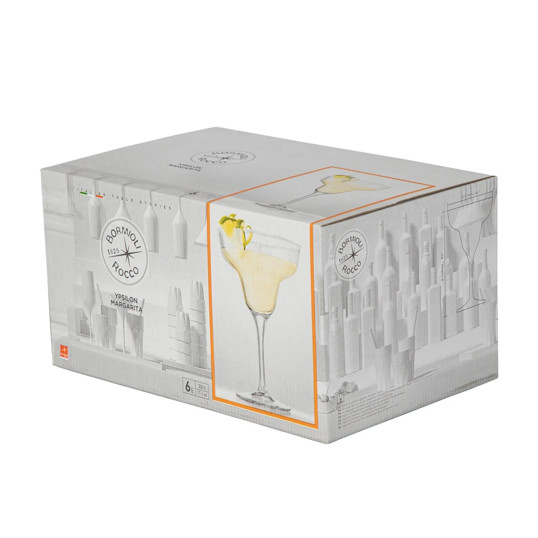 Glassware | Ypsilon Margarita Glasses - 330ml - Pack of 12 | Bormioli Rocco