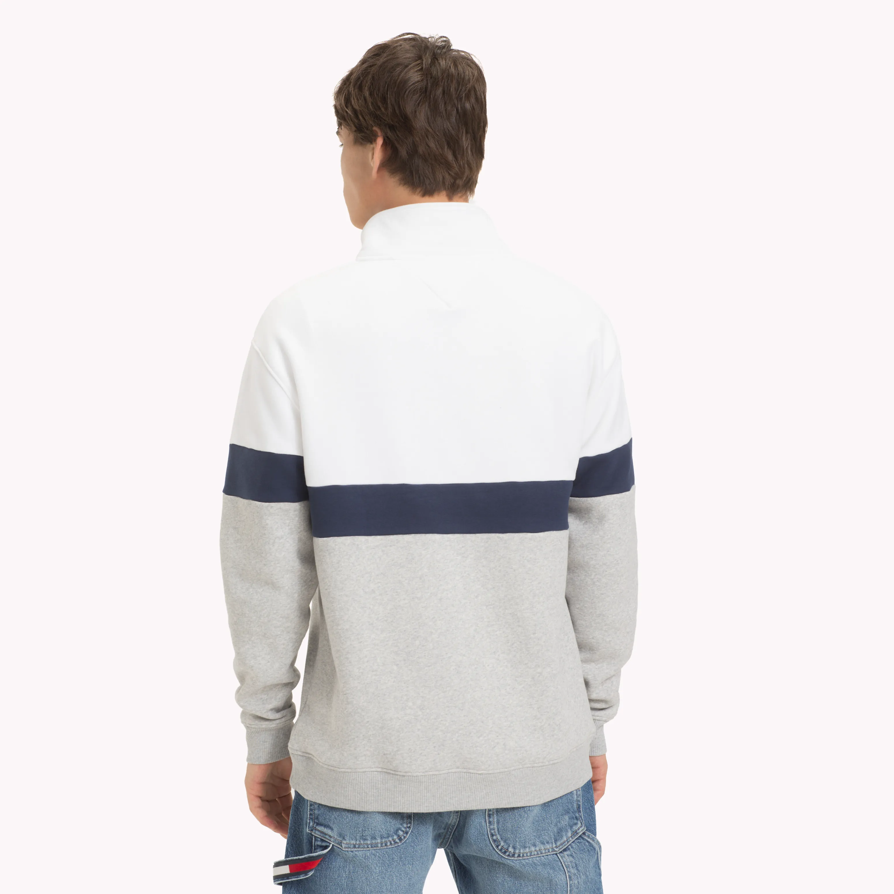 Grey Retro Mock Neck Jumper | Sweatshirts & Hoodies | Tommy Hilfiger