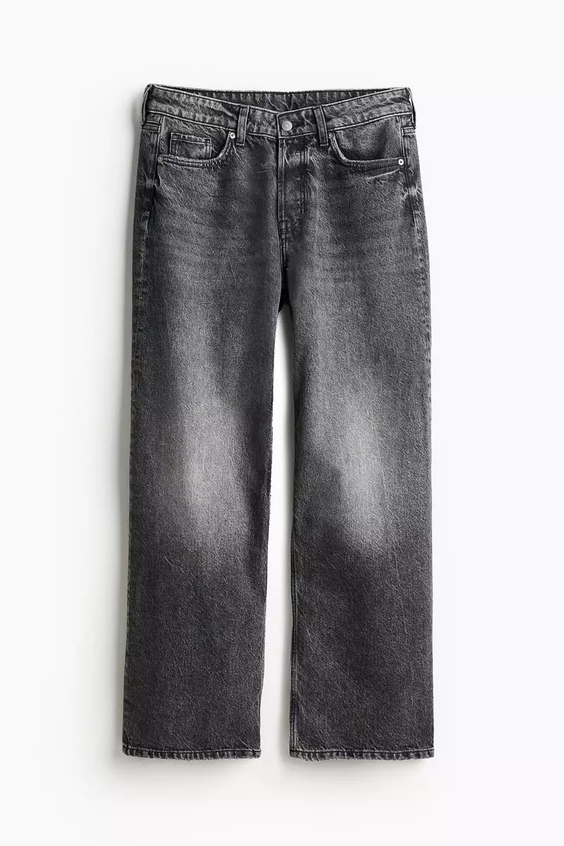 H&M Curvy Fit Baggy Low Jeans