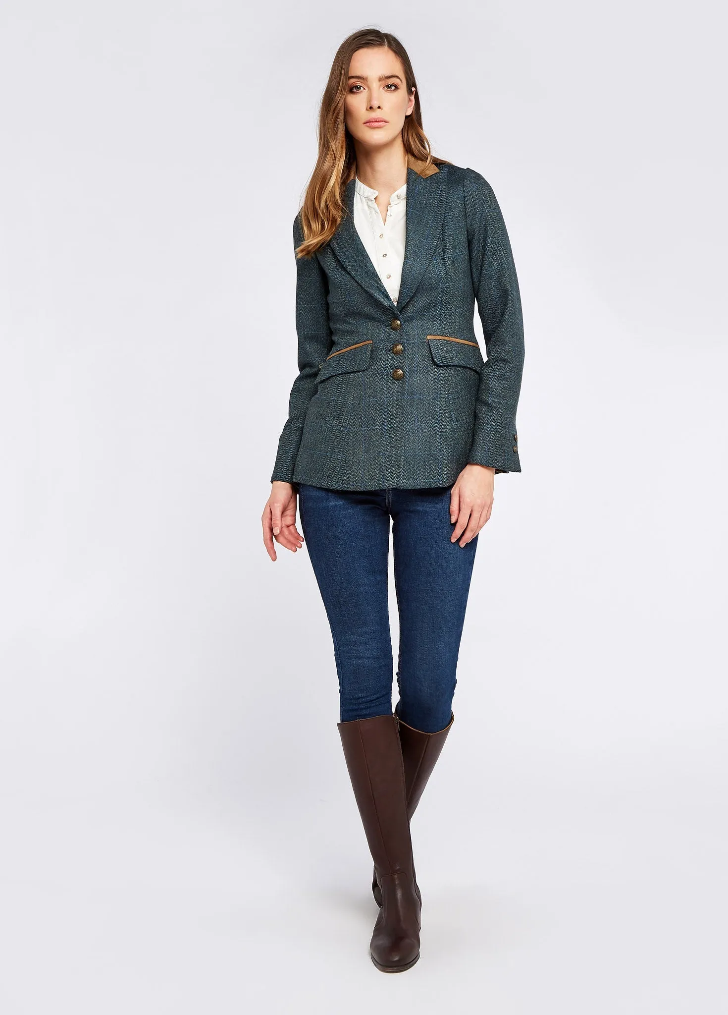 Heather Tweed Jacket - Mist