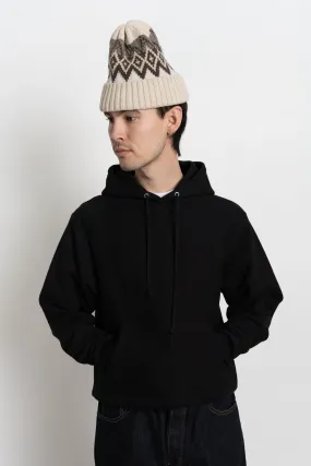 Heavyweight Drawstring Hooded Sweatshirt Black