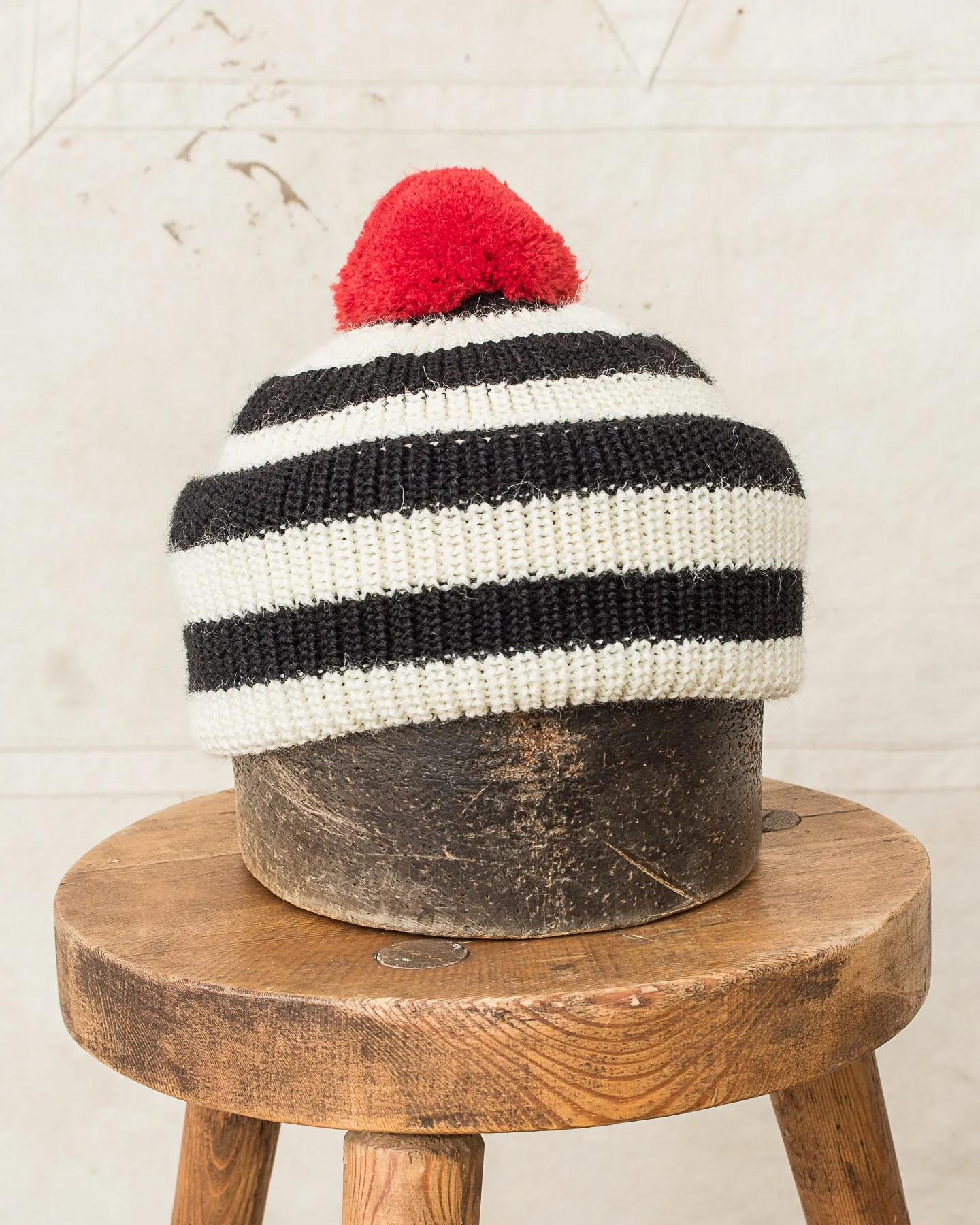 Heimat Jailhouse Mechanics Wool Hat Schwarz / Seashell / Red