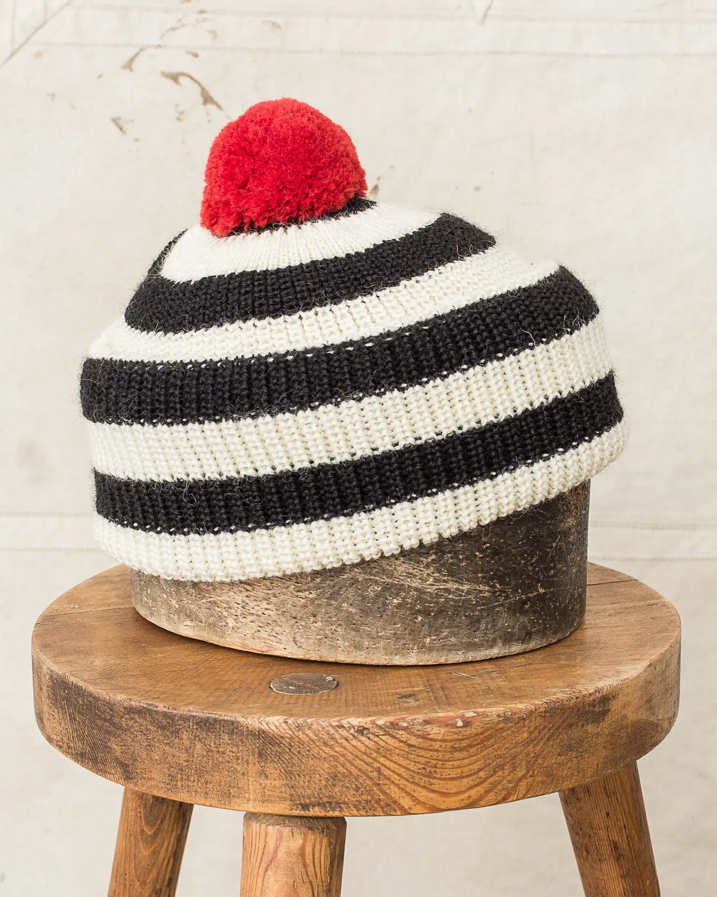 Heimat Jailhouse Mechanics Wool Hat Schwarz / Seashell / Red