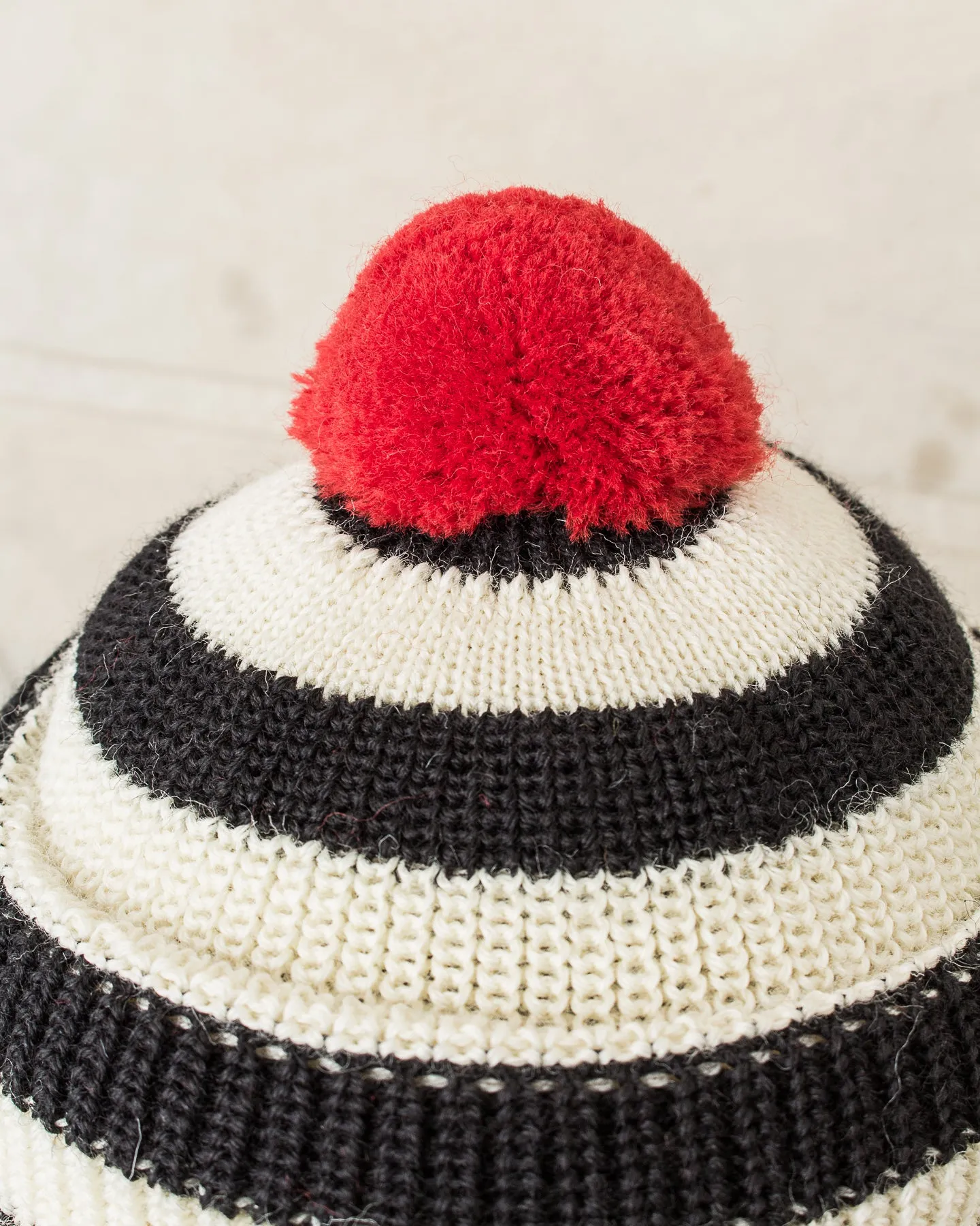 Heimat Jailhouse Mechanics Wool Hat Schwarz / Seashell / Red