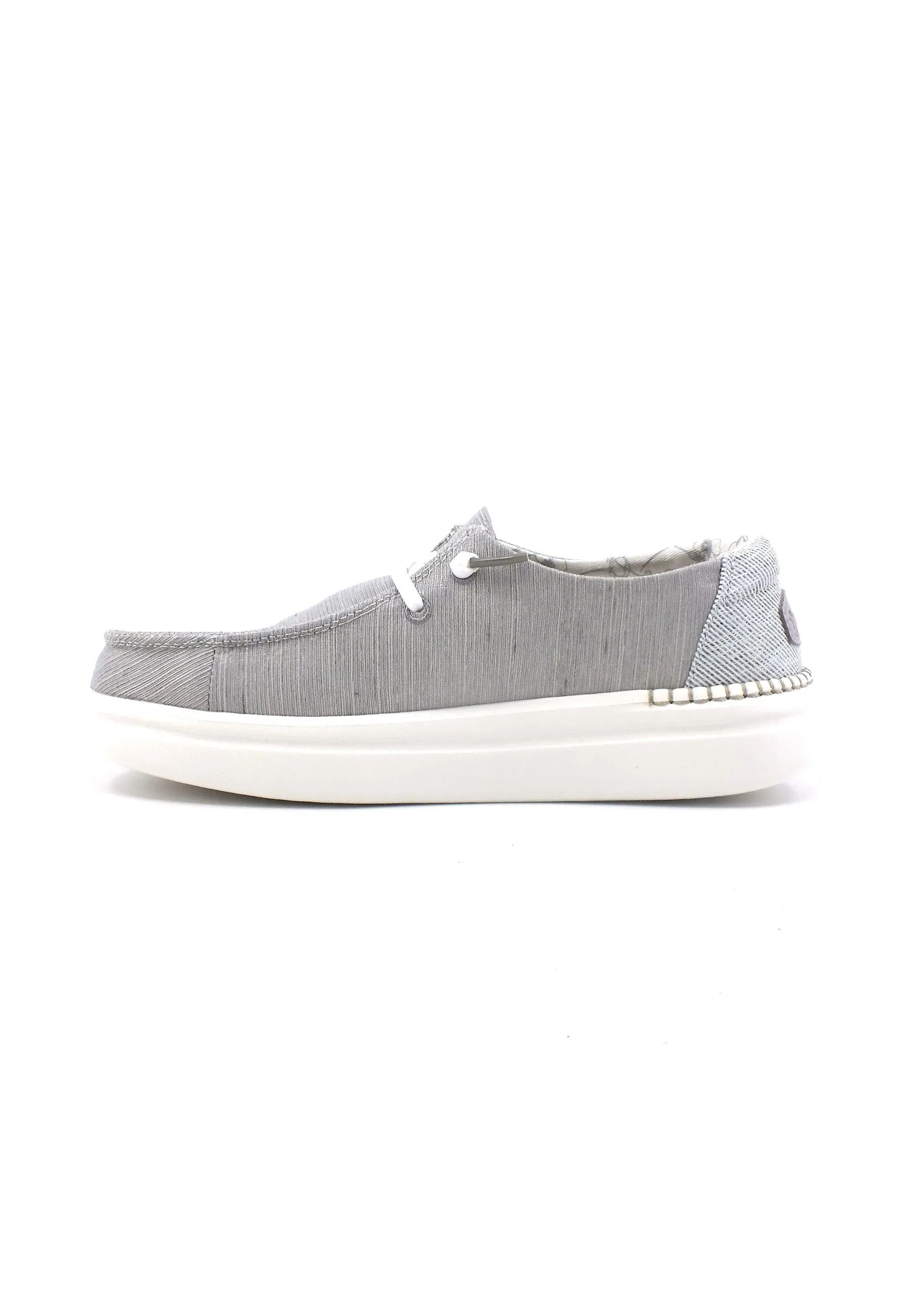 HEY DUDE Wendy Rise Sneaker Vela Donna Lunar Rock Grigio 40074-1HT