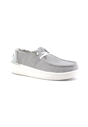 HEY DUDE Wendy Rise Sneaker Vela Donna Lunar Rock Grigio 40074-1HT