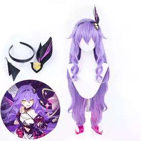 Honkai Impact 3rd Pastel Violet Gradient Pink Sirin Wig ON1476