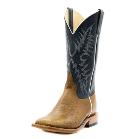 HorsePower Top Hand Antique Saddle Smooth Ostrich Men's Boot