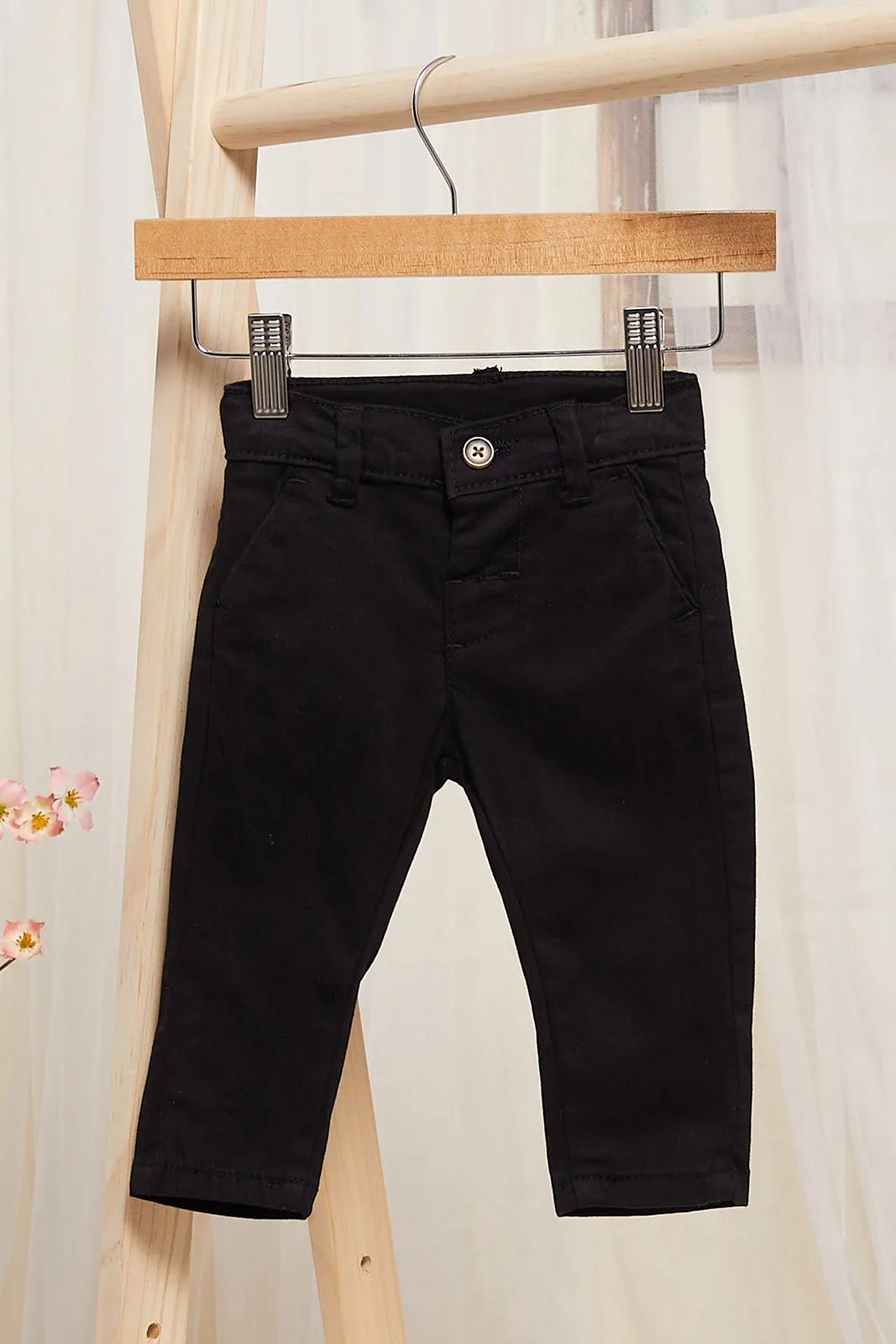 Infant Boys Black Casual Trousers