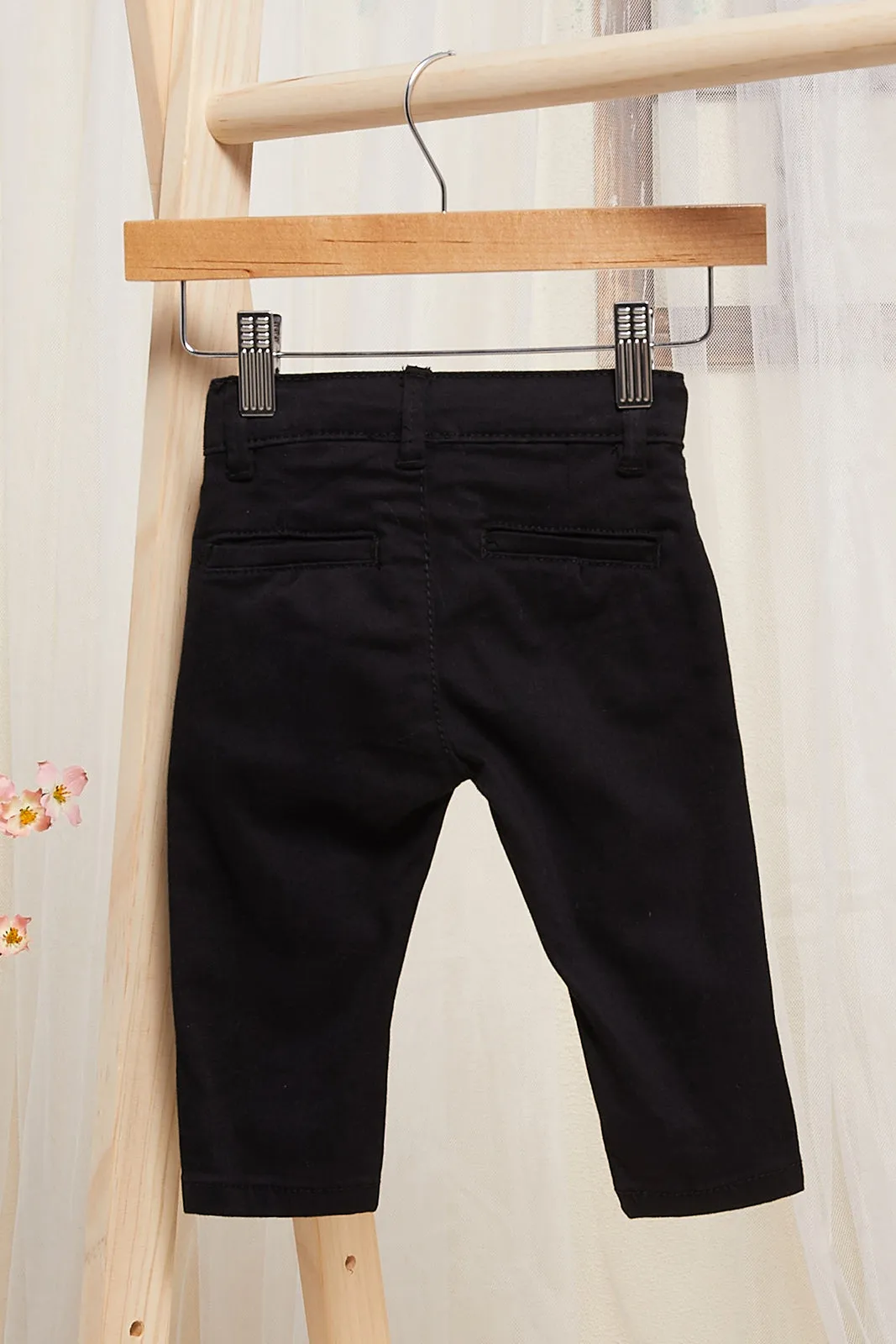 Infant Boys Black Casual Trousers