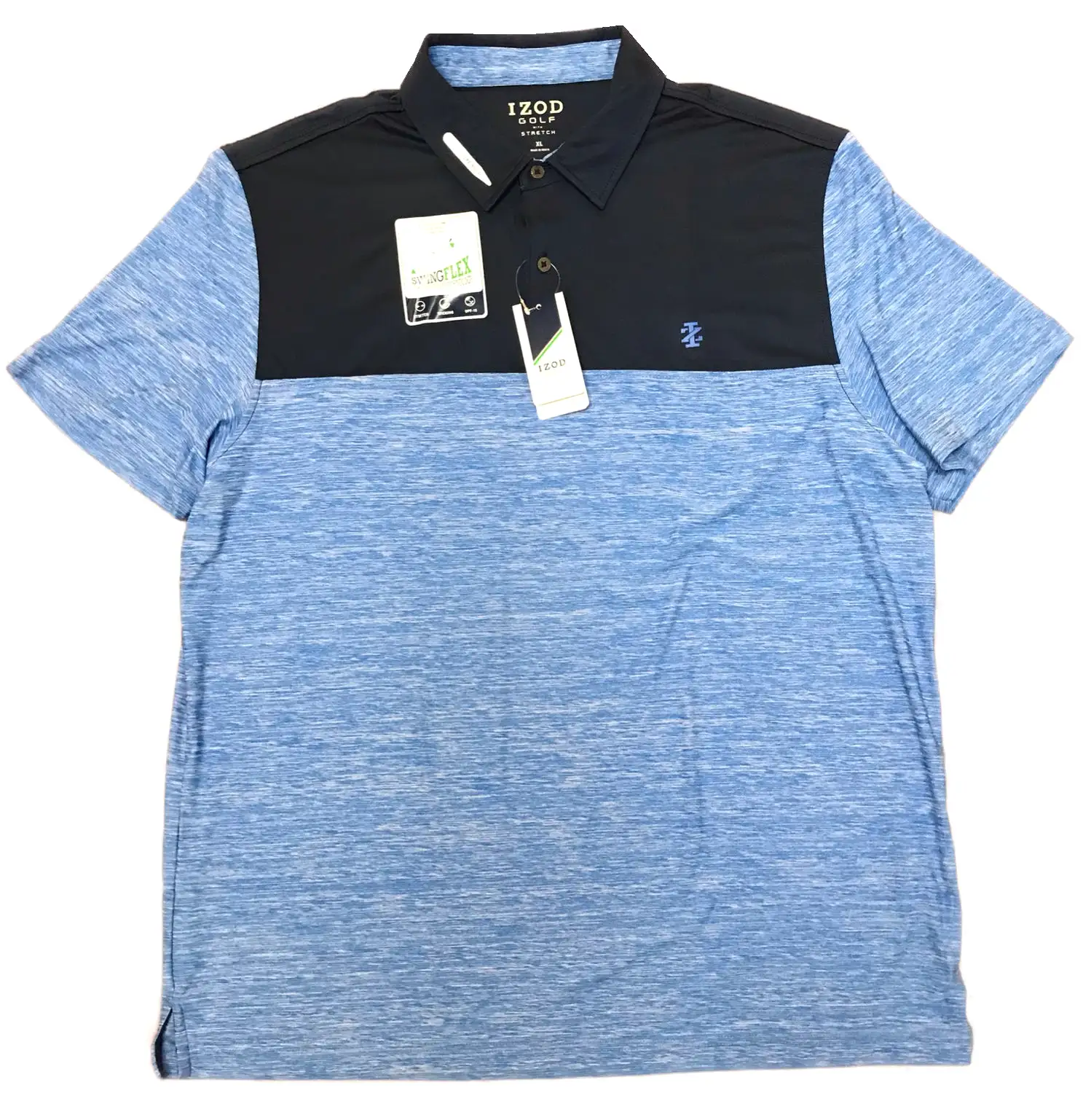 Izod Golf Mens Title Holder Block Polo