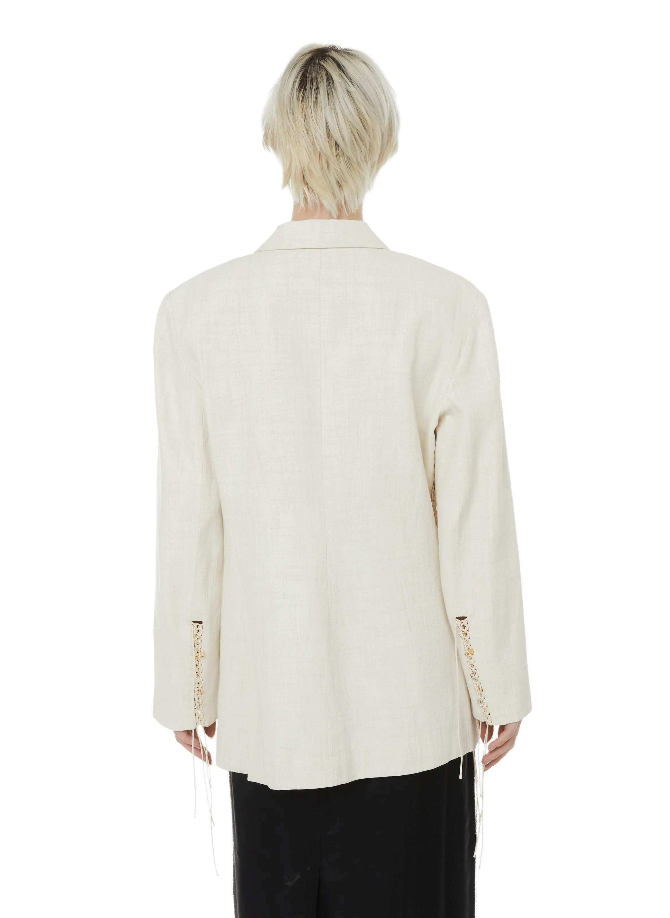 JACQUEMUS  La Veste Tibau embroidered jacket - White