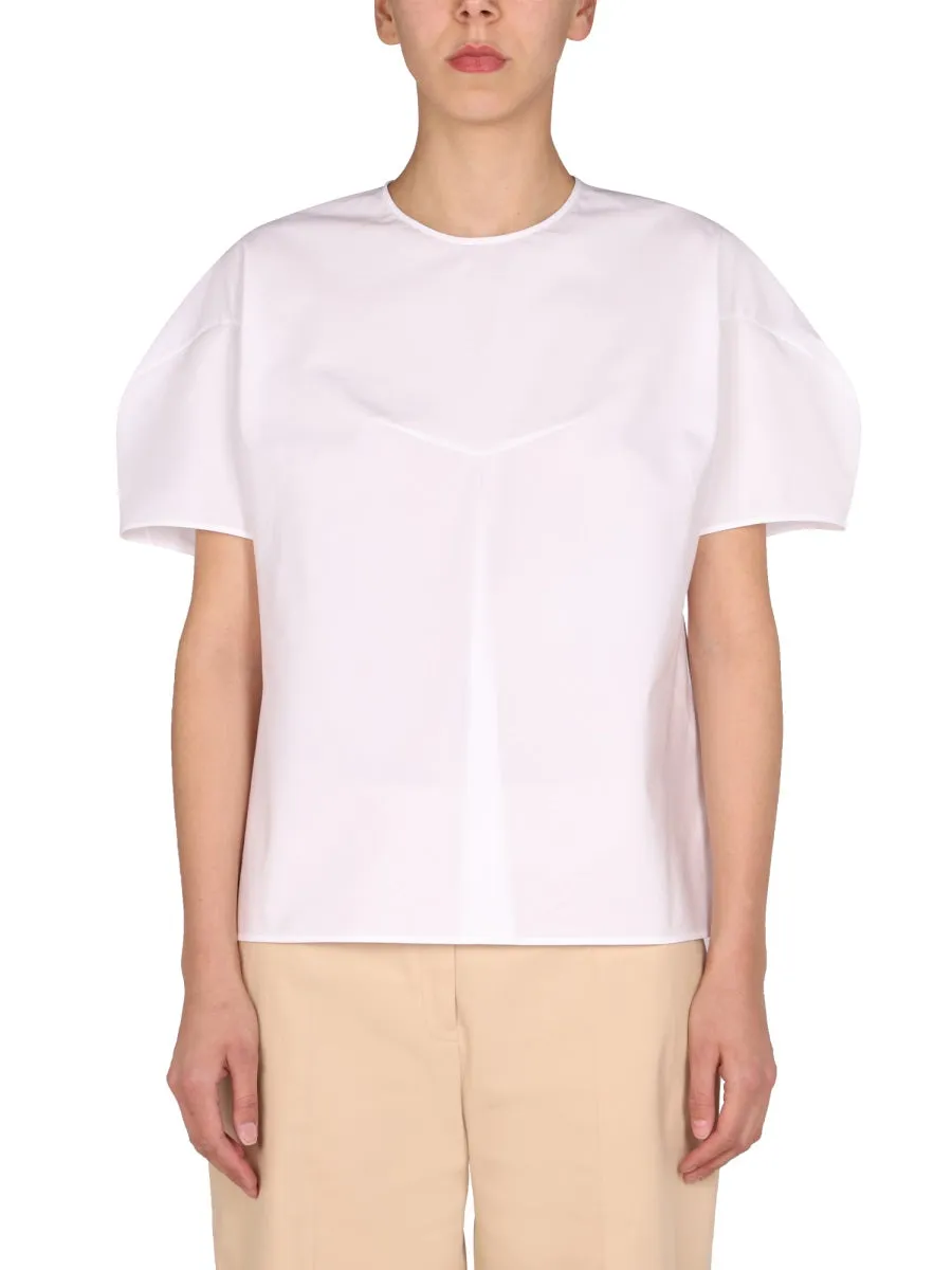 Jil Sander Round-Neck Short-Sleeved Top