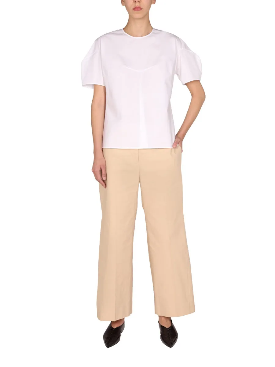 Jil Sander Round-Neck Short-Sleeved Top