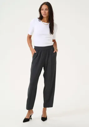 Kaffe Cropped Casual Trousers, Black