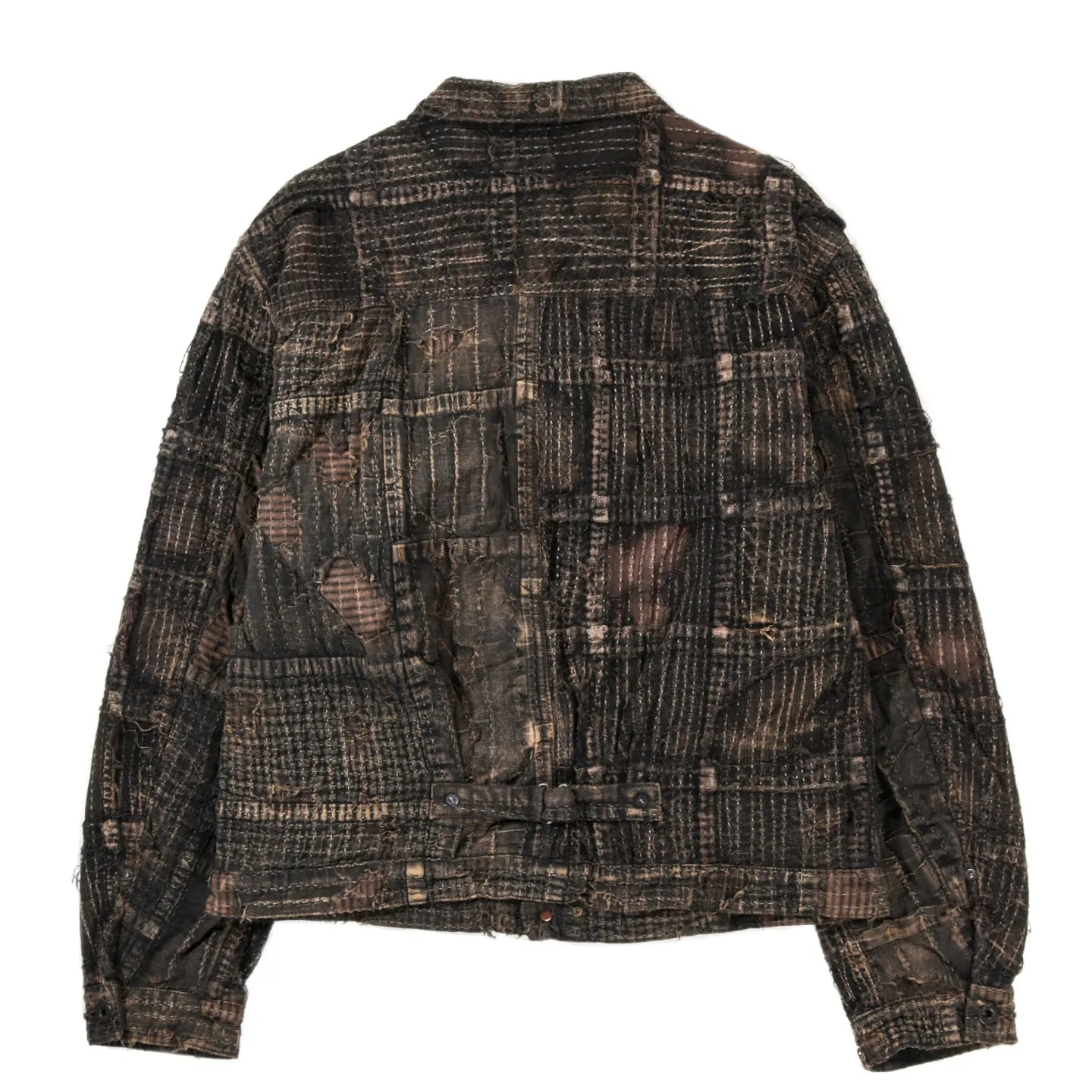 KAPITAL BLACK-TEA-CORE BORO SPRING 1ST JACKET BLACK