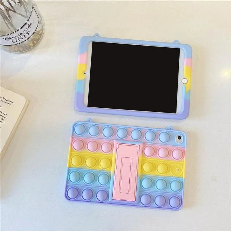 Kawaii Pastel Rainbow Cute Ipad Protect Case MM1622