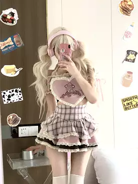 Kawaii Pastel Sweet Girl Bear Outfit ON934