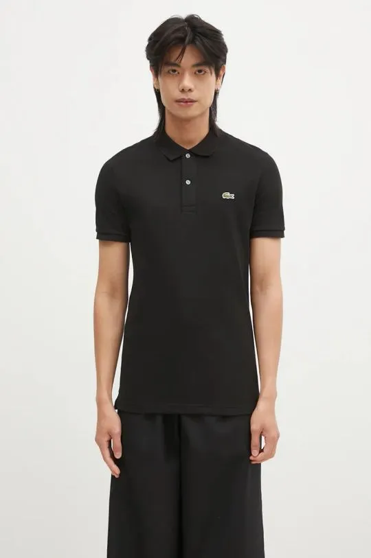 Lacoste cotton polo shirt PH4012 031 black color