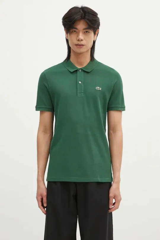 Lacoste cotton polo shirt PH4012 132 green color