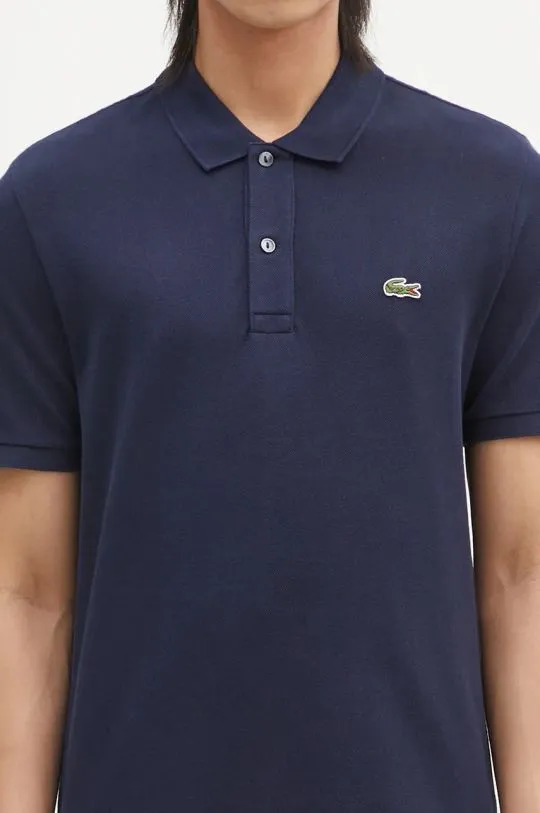 Lacoste cotton polo shirt PH4012 166 navy blue color