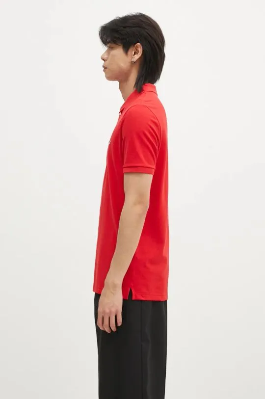 Lacoste cotton polo shirt PH4012 240 red color