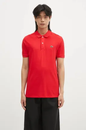 Lacoste cotton polo shirt PH4012 240 red color