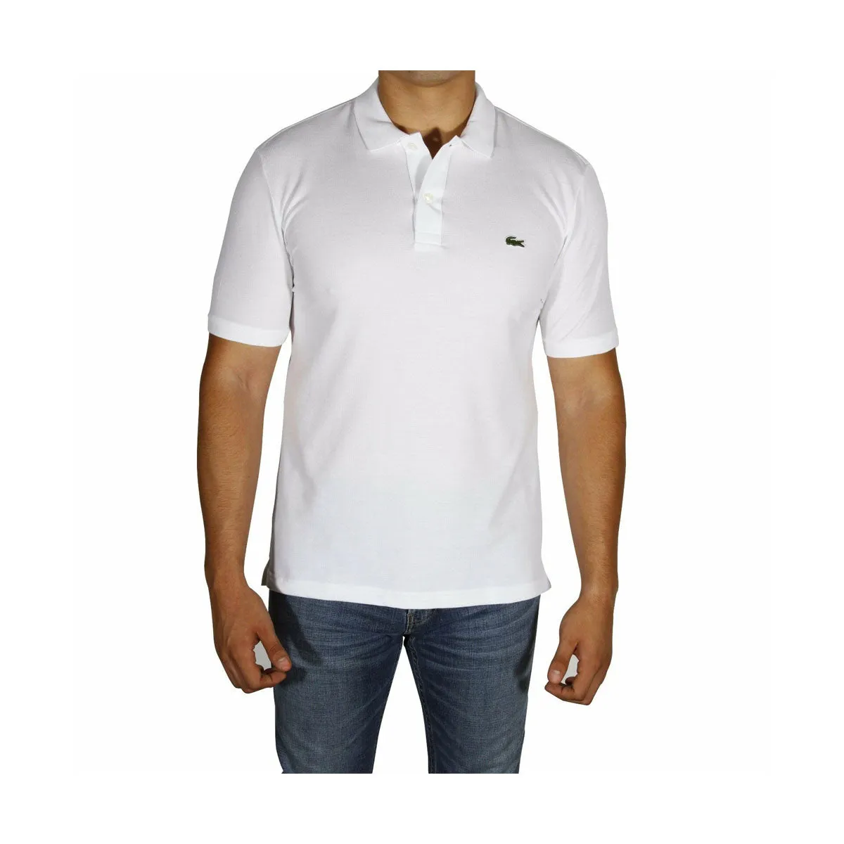 Lacoste Mens Slim Fit Polo T-Shirt PH4012-51-001 White