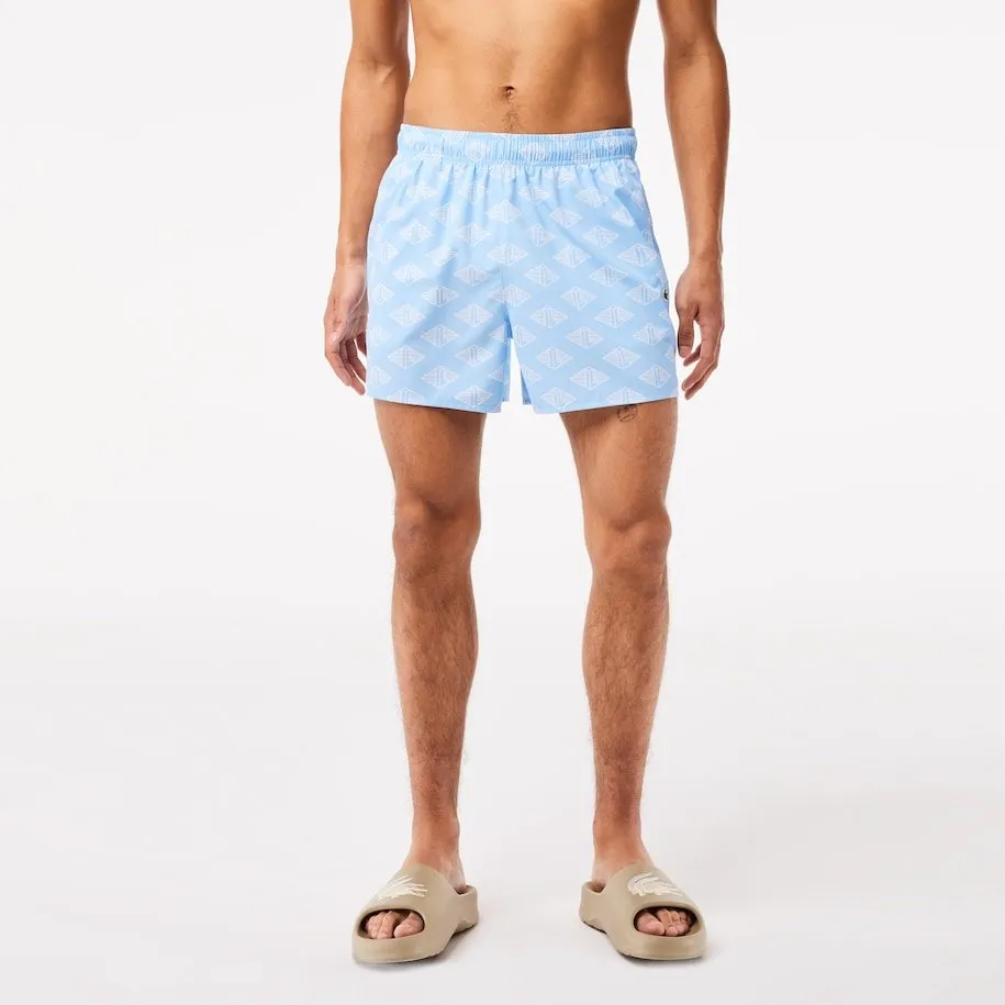 Lacoste Short de bain bleu bicolore