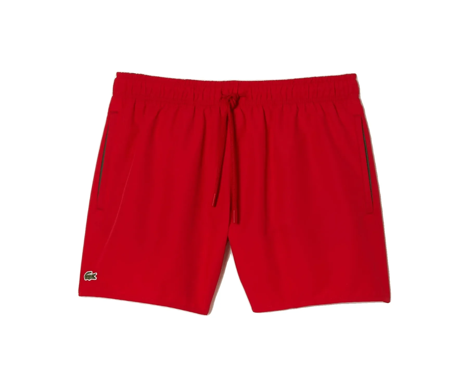 Lacoste Short de bain rouge léger à séchage rapide