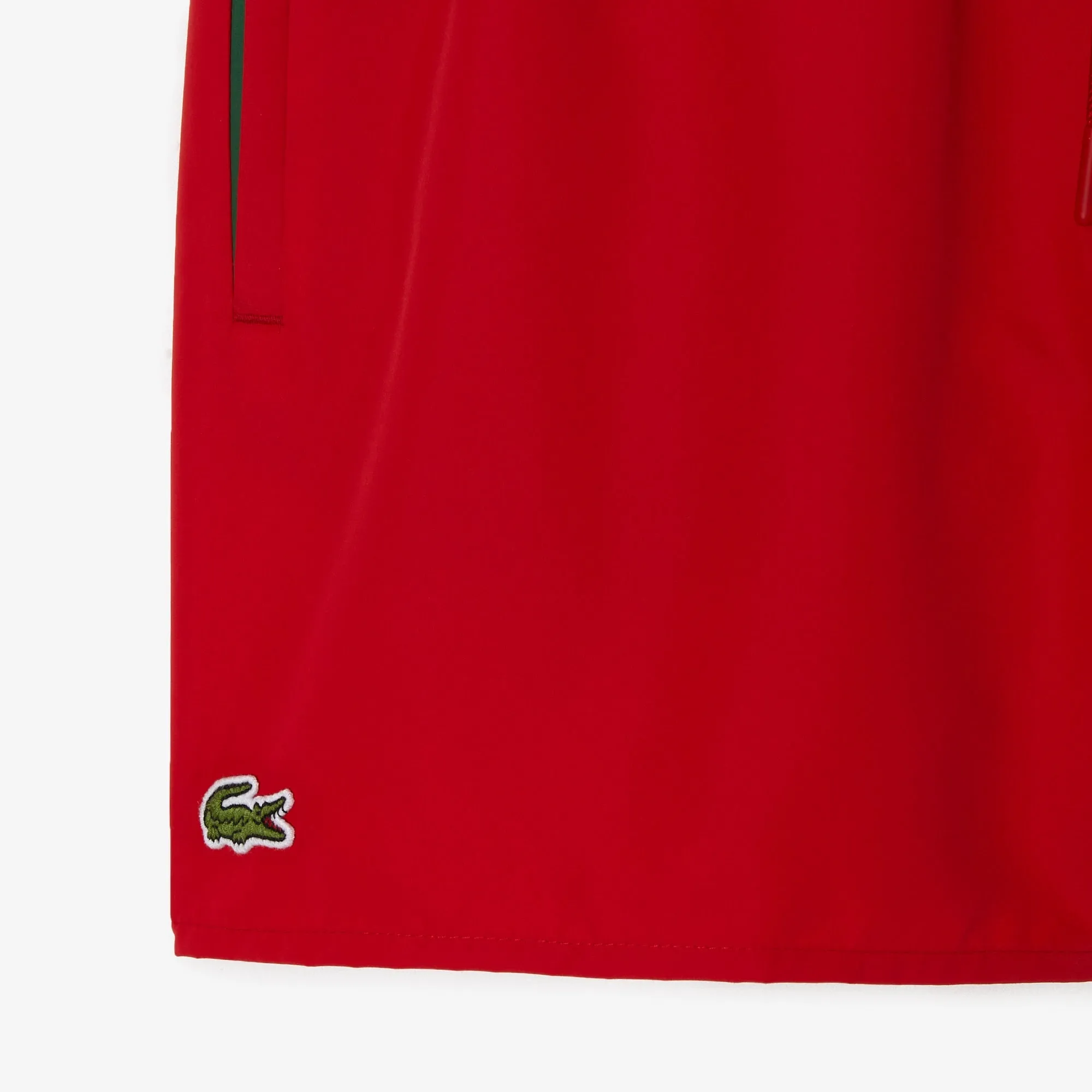 Lacoste Short de bain rouge léger à séchage rapide