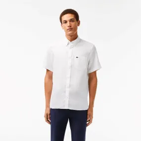 Lacoste Short Sleeve Linen Shirt