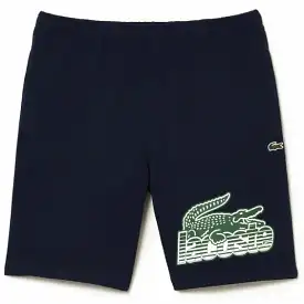 Lacoste Unbrushed Cotton Fleece Short (Navy Blue) GH5086-51