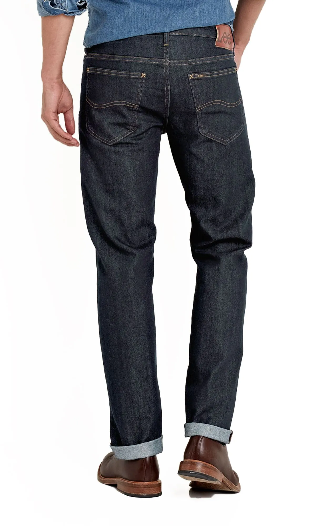 Lee Daren Regular Straight Denim Jeans Rinse