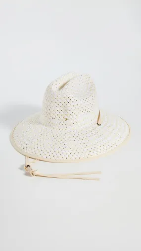 Lele Sadoughi   Straw Checkered Hat 