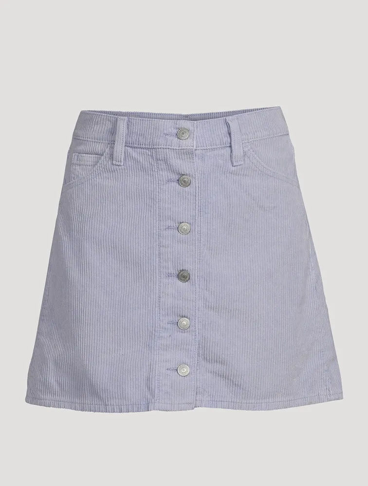 LEVIS Fresh '90s Corduroy Button-Front Skirt