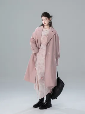 Long Classy Simple Oversize Trench-Coat