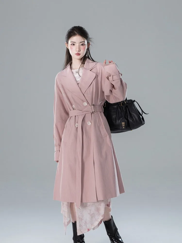 Long Classy Simple Oversize Trench-Coat