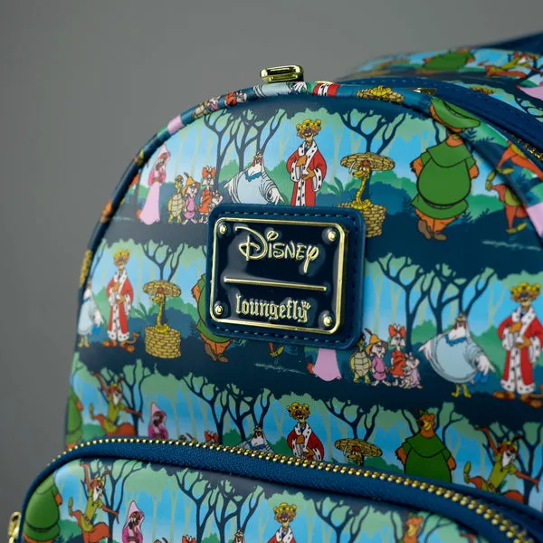 Loungefly x Disney Robin Hood Sherwood All Over Print Mini Backpack