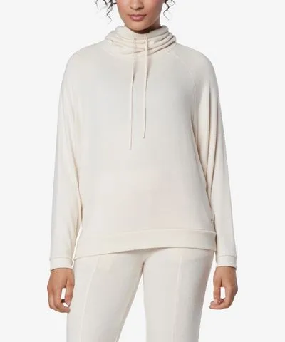 Marc New York Andrew Marc Sport Women's Long Sleeve Cowl Neck Pull Over Top