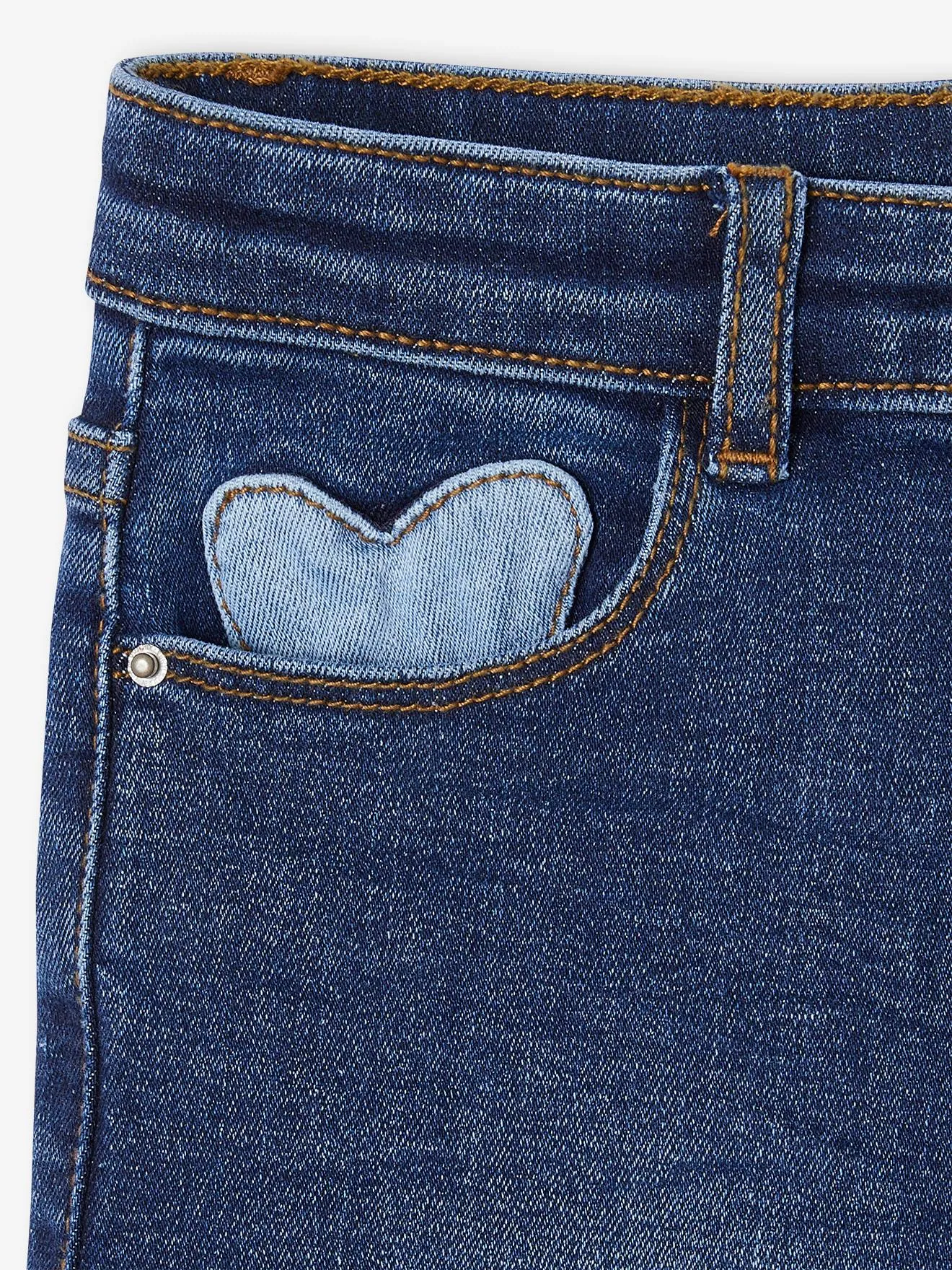 MEDIUM Hip, Slim Leg MorphologiK Jeans, for Girls - deep blue