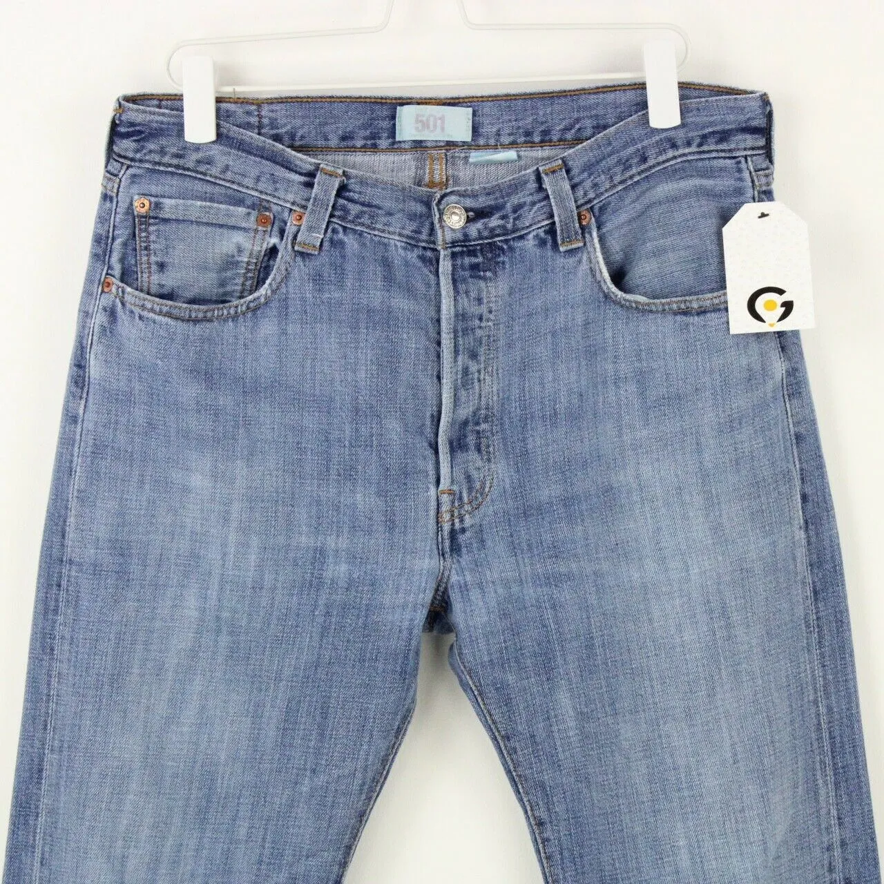 Mens LEVIS 501 Jeans Mid Blue | W34 L30