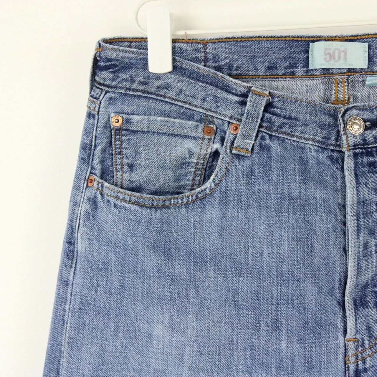 Mens LEVIS 501 Jeans Mid Blue | W34 L30