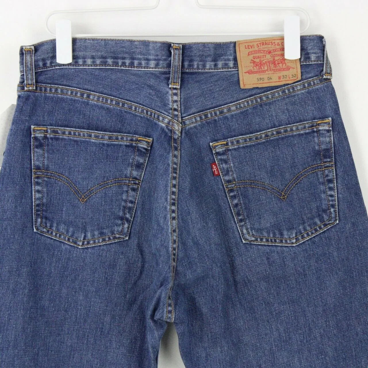 Mens LEVIS 590 Jeans Mid Blue | W32 L32