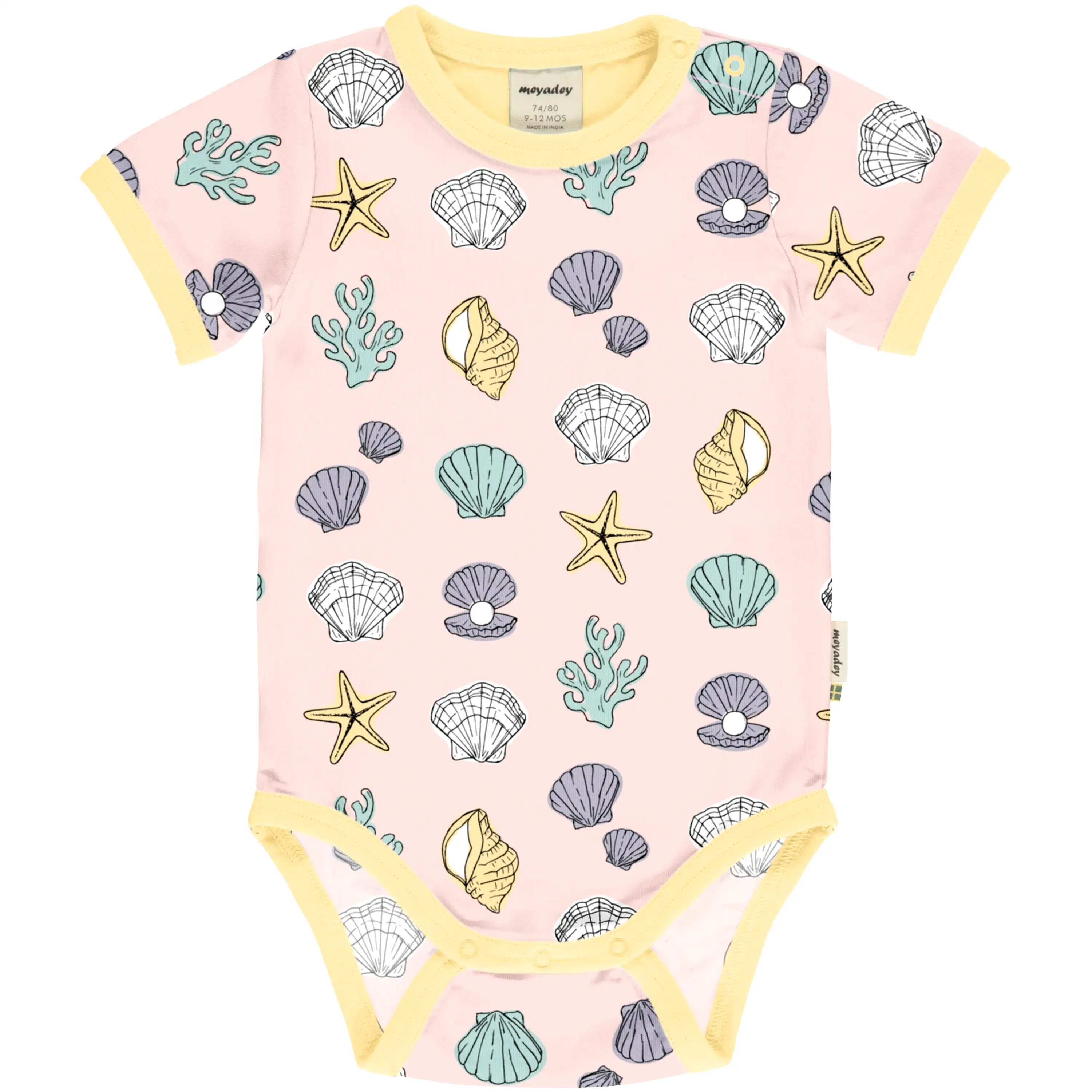 Meyadey Salty Shell Short Sleeved Bodysuit